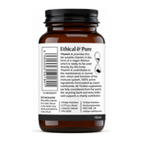Viridian Nutrition Vitamin A 5000IU - 60 Veg Caps by Viridian Natural Remedies — back view showing ingredients and product details, studio product photo on white background