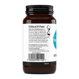 Viridian HIGH FIVE Multivit & Mineral Formula by Viridian Natural Remedies — back view showing ingredients and product details, studio product photo on white background