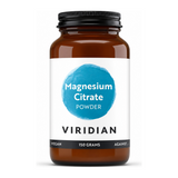 Viridian Magnesium Citrate Powder by Viridian Natural Remedies — front view showing product label and branding, studio product photo on white background