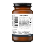 Viridian Magnesium Citrate Powder by Viridian Natural Remedies — back view showing ingredients and product details, studio product photo on white background