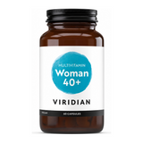 Viridian Woman 40+ Multivitamin by Viridian Natural Remedies — front view showing product label and branding, studio product photo on white background