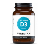 Viridian Vitamin D3 2000iu by Viridian Natural Remedies — front view showing product label and branding, studio product photo on white background