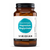 Viridian Magnesium Bisglycinate 60s by Viridian Natural Remedies — front view showing product label and branding, studio product photo on white background
