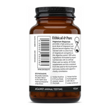 Viridian Magnesium Bisglycinate 60s by Viridian Natural Remedies — back view showing ingredients and product details, studio product photo on white background