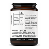 Viridian Hi-Potency Magnesium 300mg by Viridian Natural Remedies — nutrition facts side panel, studio product photo on white background