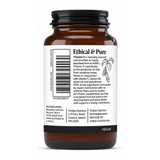 Viridian Vitamin E 400IU by Viridian Natural Remedies — back view showing ingredients and product details, studio product photo on white background