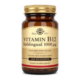 Solgar Vitamin B12 1000 mcg Nuggets by Solgar Natural Remedies — front view showing product label and branding, studio product photo on white background