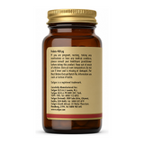 Solgar Folate 400 mcg (as Metafolin) by Solgar Natural Remedies — back view showing ingredients and product details, studio product photo on white background