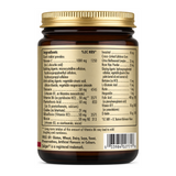 Solgar Ultimate B+C Complex by Solgar Natural Remedies — ingredients side panel, studio product photo on white background