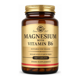 Solgar Magnesium with Vitamin B6 by Solgar Natural Remedies — front view showing product label and branding, studio product photo on white background
