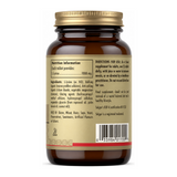 Solgar L-Lysine 1000 mg by Solgar Natural Remedies — back view showing ingredients and product details, studio product photo on white background