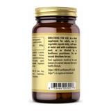 Solgar NAC (N-Acetyl Cysteine) 600 mg by Solgar Natural Remedies — back view showing ingredients and product details, studio product photo on white background
