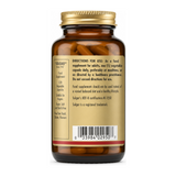 Solgar Vitamin B1 (Thiamin) 100 mg by Solgar Natural Remedies — back view showing ingredients and product details, studio product photo on white background