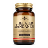 Solgar Chelated Manganese by Solgar Natural Remedies — front view showing product label and branding, studio product photo on white background