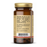 Solgar Selenium 100 mcg (Yeast Free) by Solgar Natural Remedies — back view showing ingredients and product details, studio product photo on white background