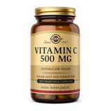 Solgar Vitamin C 500 mg Chewable Tablets by Solgar Natural Remedies — front view showing product label and branding, studio product photo on white background