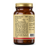 Solgar Vitamin C 500 mg with Rose Hips by Solgar Natural Remedies — back view showing ingredients and product details, studio product photo on white background