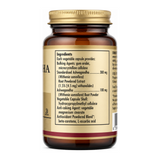 Solgar Ashwagandha Root Extract by Solgar Natural Remedies — ingredients side panel, studio product photo on white background