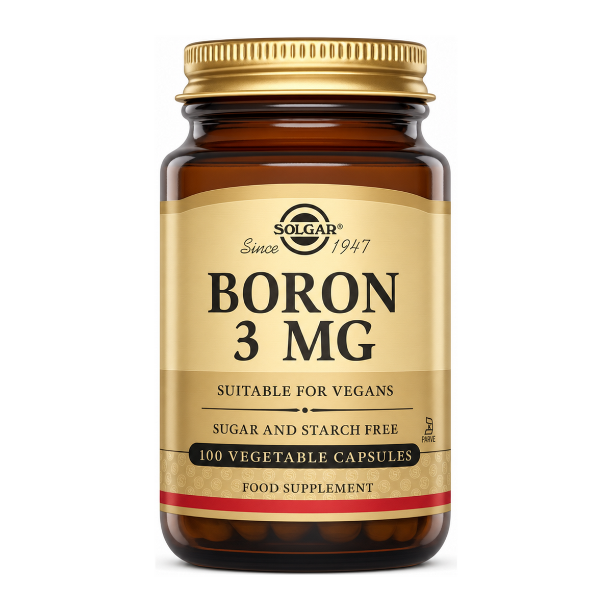 Solgar Boron 3 mg by Solgar Natural Remedies — front view showing product label and branding, studio product photo on white background