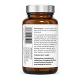 Biocare Magnesium Malate 90 Capsules by BioCare Natural Remedies — back view showing ingredients and product details, studio product photo on white background