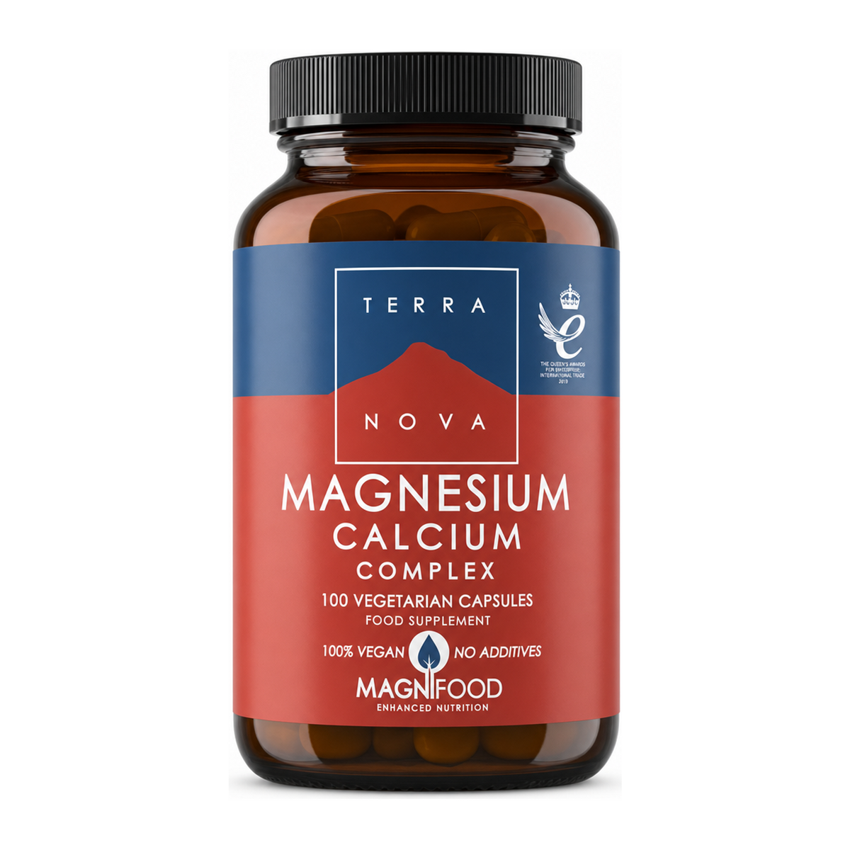 Terranova Magnesium Calcium Complex by Terranova Natural Remedies — front view showing product label and branding, studio product photo on white background