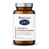 Biocare Vitamin C Rosehip Complex by BioCare Natural Remedies — front view showing product label and branding, studio product photo on white background