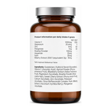 Biocare Vitamin C Rosehip Complex by BioCare Natural Remedies — back view showing ingredients and product details, studio product photo on white background