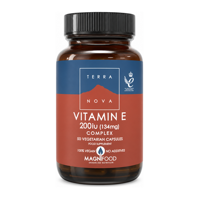 Terranova Vitamin E 200Iu Complex by Terranova Natural Remedies — front view showing product label and branding, studio product photo on white background