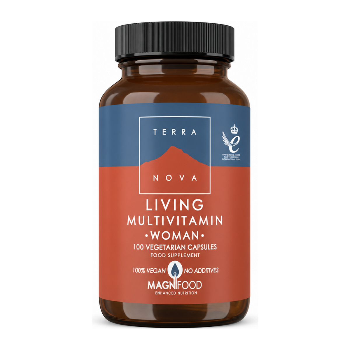 Terranova Living Multivitamin Woman by Terranova Natural Remedies — front view showing product label and branding, studio product photo on white background