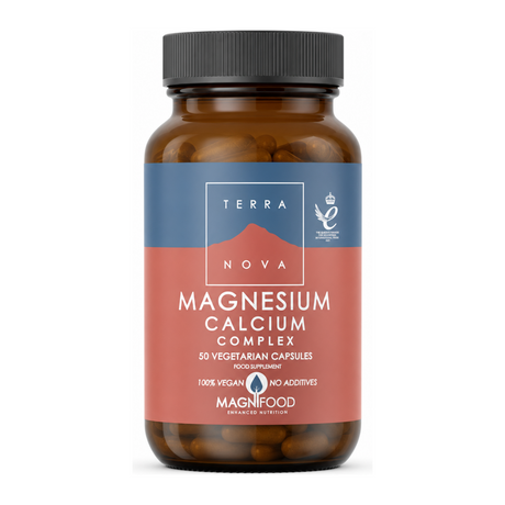Terranova Magnesium Calcium Complex by Terranova Natural Remedies — front view showing product label and branding, studio product photo on white background