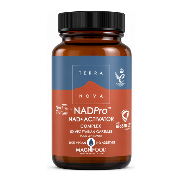 Terranova NextGen NADPro™ NAD+ Activator by Terranova Natural Remedies — front view showing product label and branding, studio product photo on white background