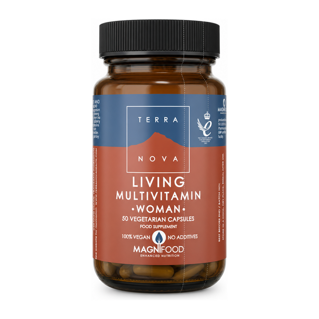 Terranova Living Multivitamin Woman by Terranova Natural Remedies — front view showing product label and branding, studio product photo on white background