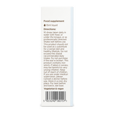 Biocare Nutrisorb Liquid Iron by BioCare Natural Remedies — back view showing ingredients and product details, studio product photo on white background