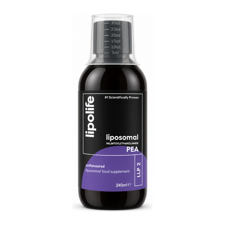Lipolife LLP2-PEA 240ml by Lipolife Natural Remedies — front view showing product label and branding, studio product photo on white background