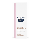 Biocare Nutrisorb BioMulsion D by BioCare Natural Remedies — front view showing product label and branding, studio product photo on white background