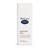 Biocare Nutrisorb Zinc by BioCare Natural Remedies — front view showing product label and branding, studio product photo on white background