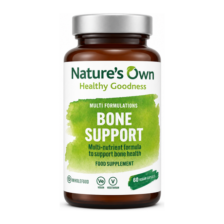 Natures Own Bone Supportules - soy free by Nature's Own Natural Remedies — front view showing product label and branding, studio product photo on white background