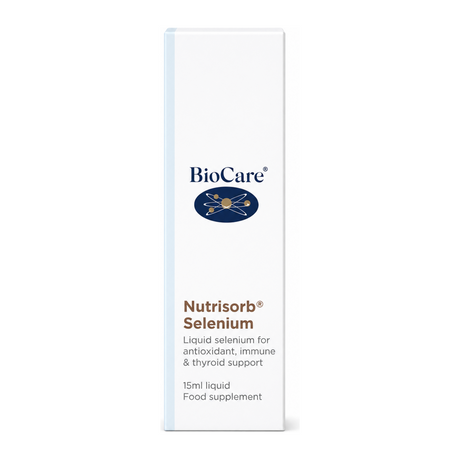Biocare Nutrisorb Selenium by BioCare Vitamin & Mineral Supplements — front view showing product label and branding, studio product photo on white background