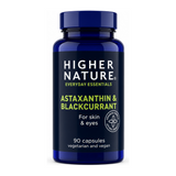 Higher Nature Astaxanthin & Blackcurrant by Higher Nature Natural Remedies — front view showing product label and branding, studio product photo on white background