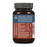 Terranova Pine Bark & Grape Seed Complex by Terranova Natural Remedies — back view showing ingredients and product details, studio product photo on white background