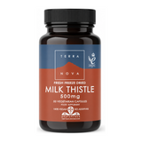 Terranova Milk Thistle 500mg by Terranova Natural Remedies — front view showing product label and branding, studio product photo on white background
