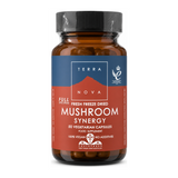 Terranova Mushroom Synergy Capsules by Terranova Natural Remedies — front view showing product label and branding, studio product photo on white background
