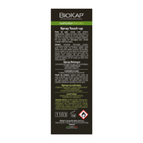 BioKap Light Brown Root Touch Up Spray by BioKap Natural Beauty — cooking instructions side panel, studio product photo on white background