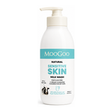 MooGoo Natural Milk Wash by MooGoo Natural Beauty — front view showing product label and branding, studio product photo on white background