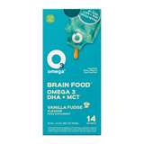 O3Omega Smoothies Brain Food Vanilla Fudge by O3omega Vitamin & Mineral Supplements — front view showing product label and branding, studio product photo on white background