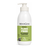MooGoo Natural Flake Free Anti-Dandruff Conditioner by MooGoo Natural Beauty — front view showing product label and branding, studio product photo on white background