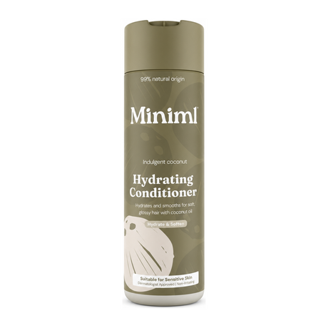 Miniml Hydrating Conditioner Coconut by Miniml Personal Care — front view showing product label and branding, studio product photo on white background