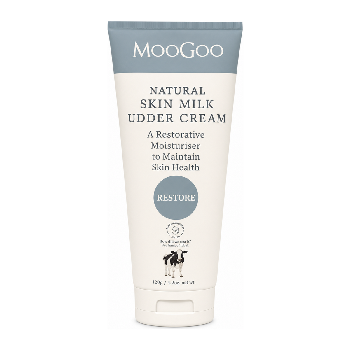 MooGoo Natural Skin Milk Udder Cream by MooGoo Natural Beauty — front view showing product label and branding, studio product photo on white background