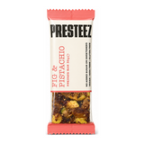 Presteez Fig & Pistachio Bar by Presteez Health Food — front view showing product label and branding, studio product photo on white background