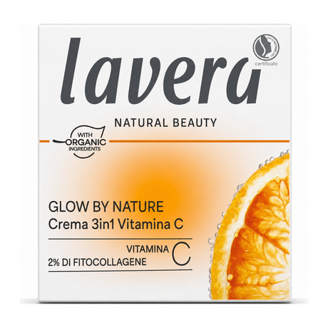 Lavera Glow By Nature Vitamin C 3 in 1 Cream by Lavera Natural Beauty — front view showing product label and branding, studio product photo on white background